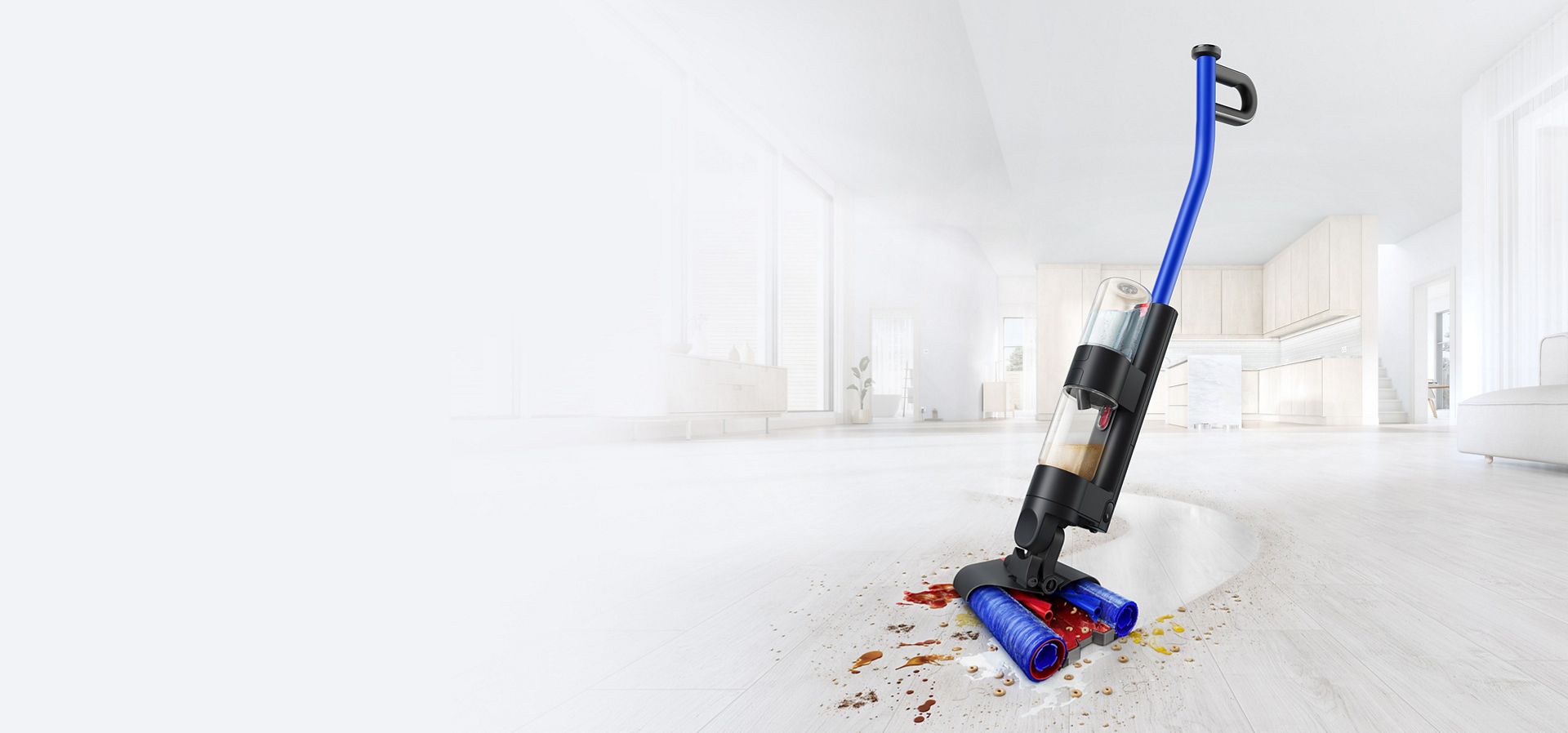 Soon, we’re launching something different – the Dyson WashG1™ wet cleaner.