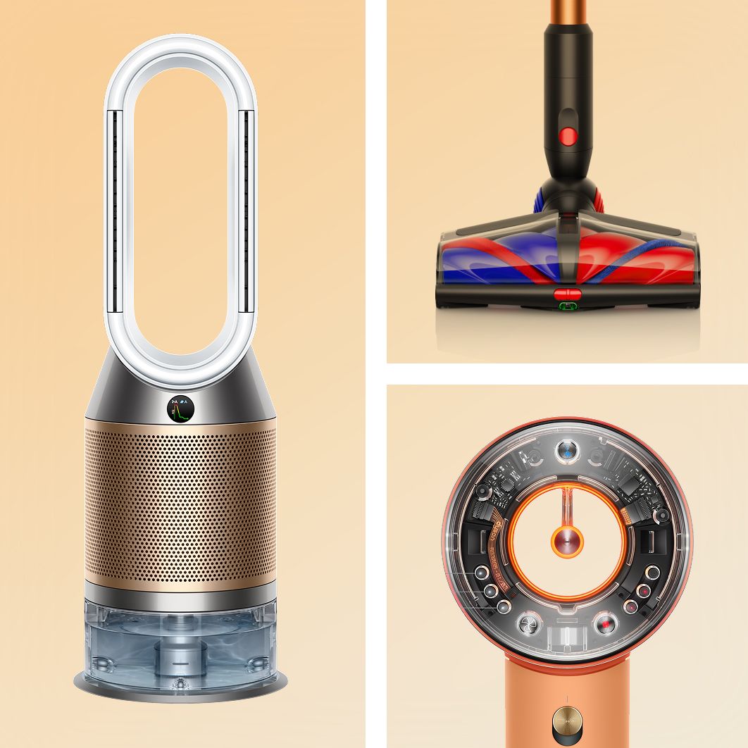 A range of Dyson machines and devices.