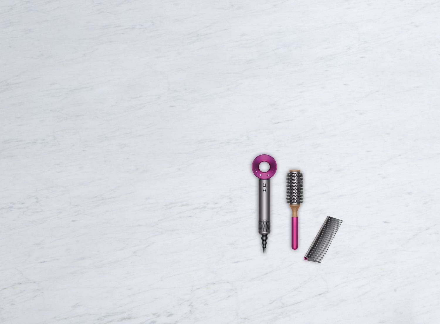 Secador de pelo Supersonic con los cepillos de regalo