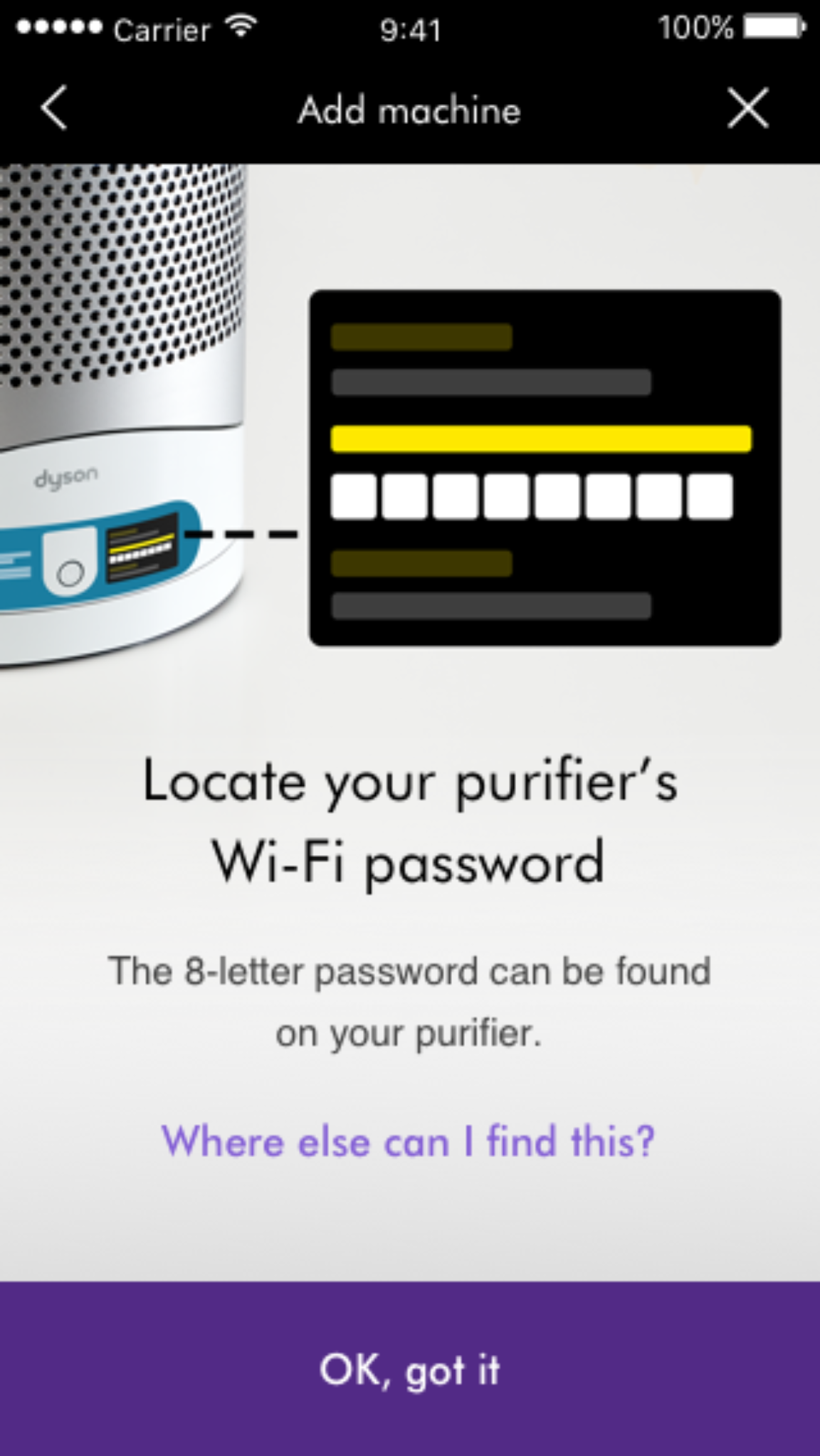 Dyson Air Purifier Wifi Password Dyson HP02 Pure Hot+Cool Link App