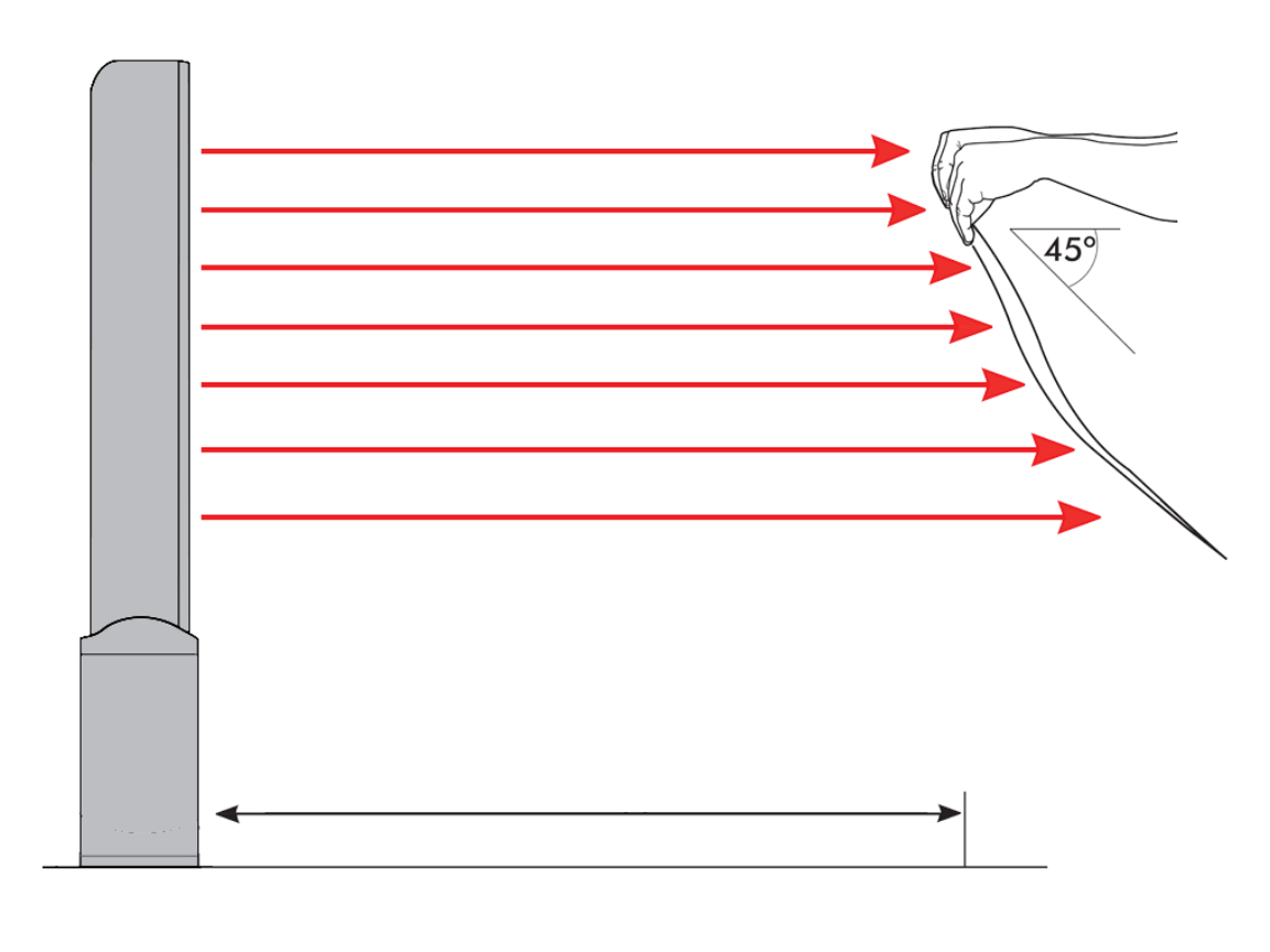 Dyson fan airflow test with tissue paper near intake