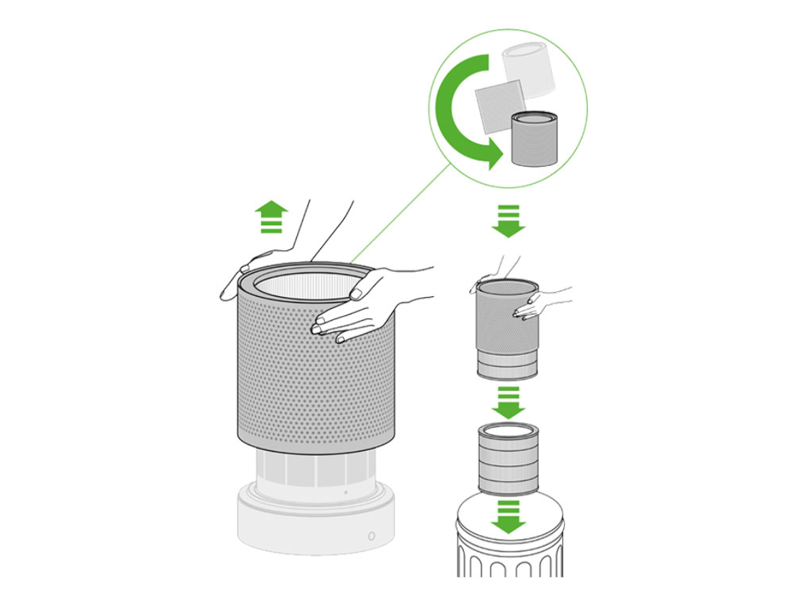 Support | AM11 Dyson Pure Cool™ tower White/Silver