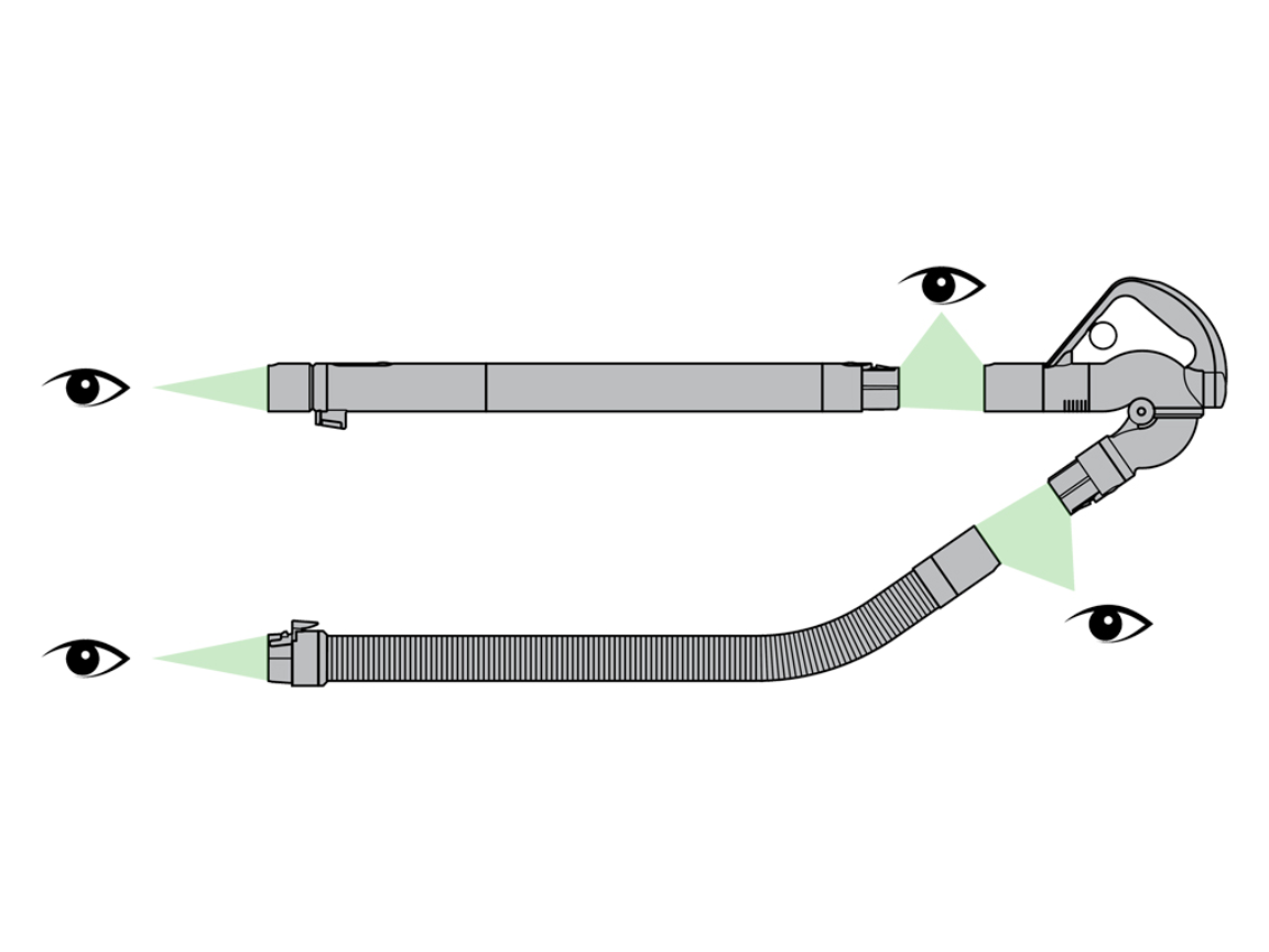 Dyson Ball Animal 2 hose wand blockage diagram