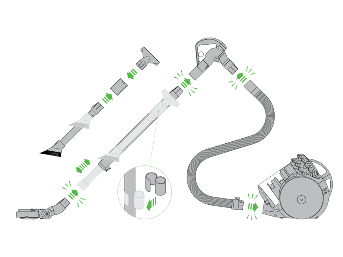 Dyson Cinetic Big Ball hose installation bracket