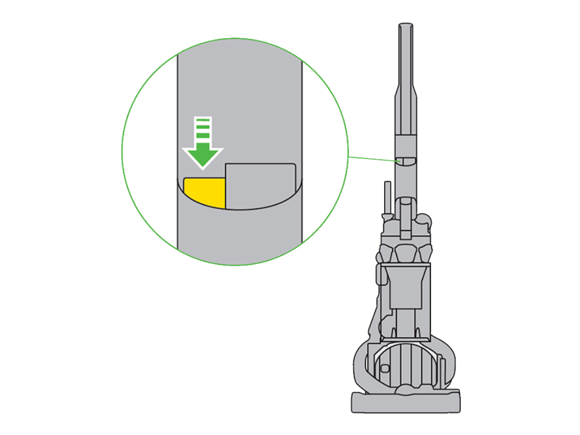 Dyson DC25 reset button location