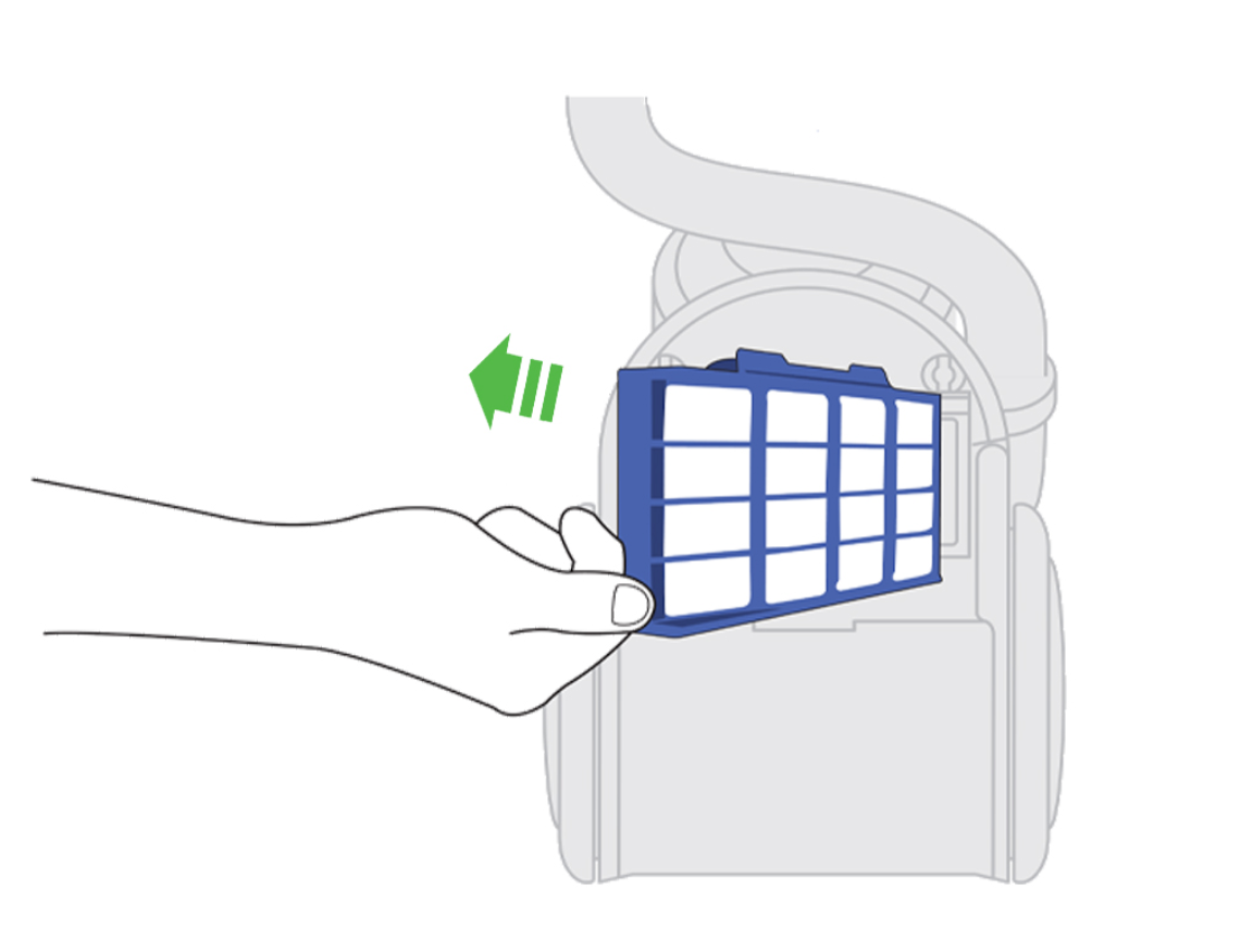 Dyson DC26 filter location