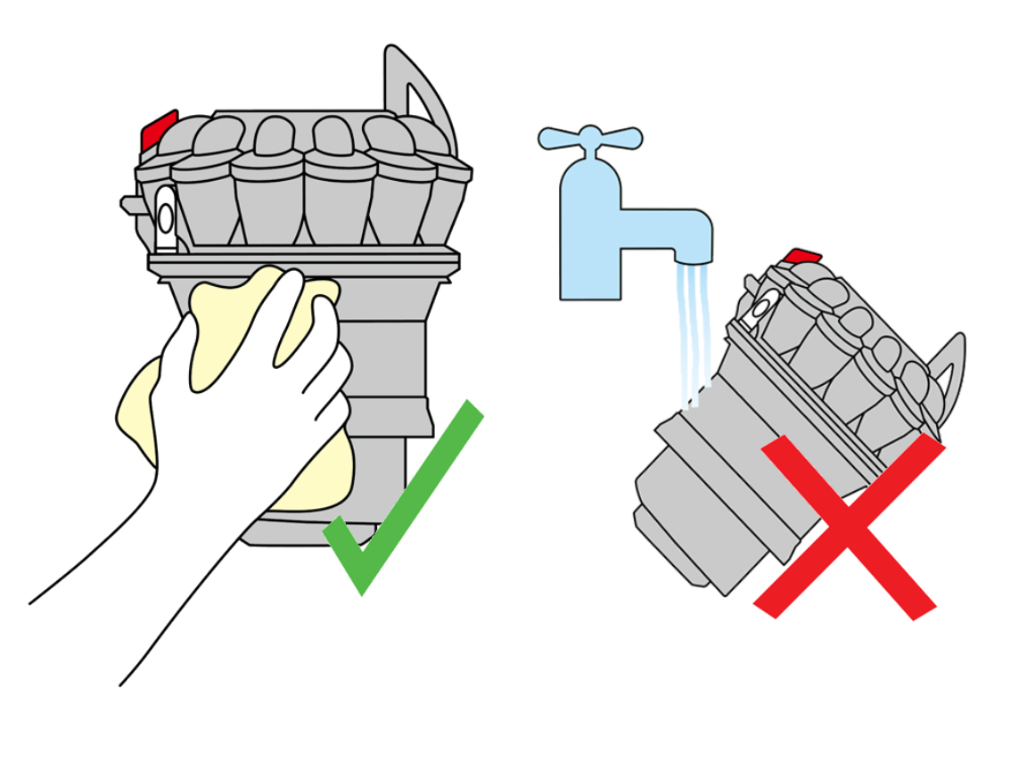 Dyson DC70 vacuum maintenance steps
