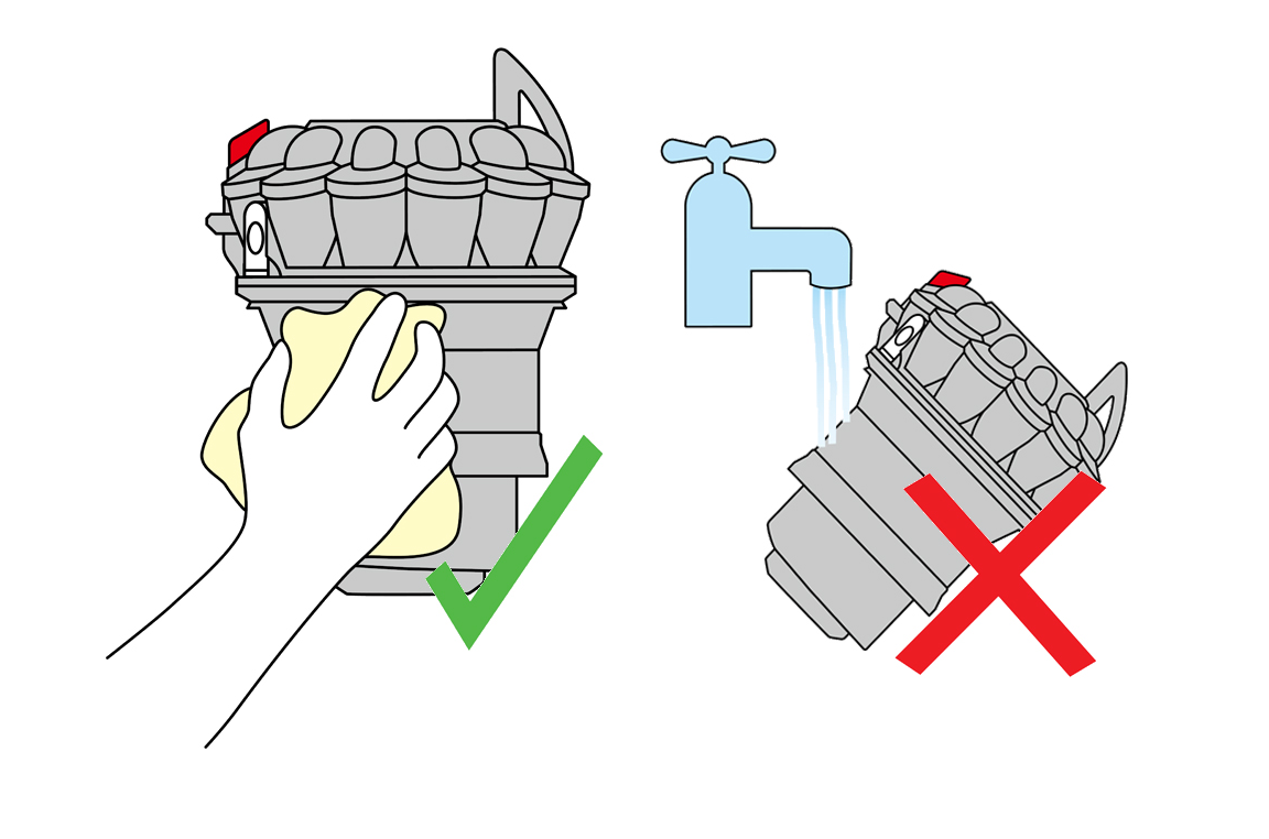 Dyson DC70 vacuum maintenance steps