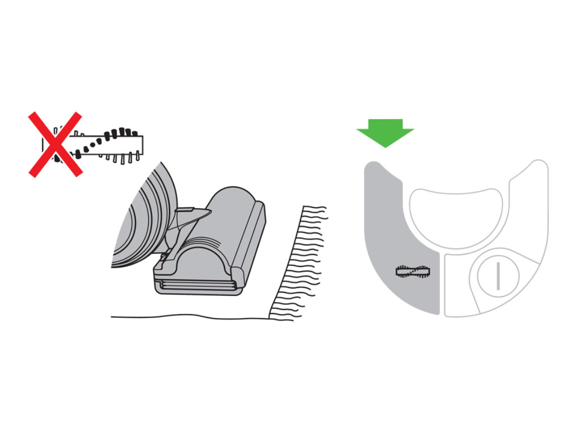 Dyson vacuum beater bar switch off