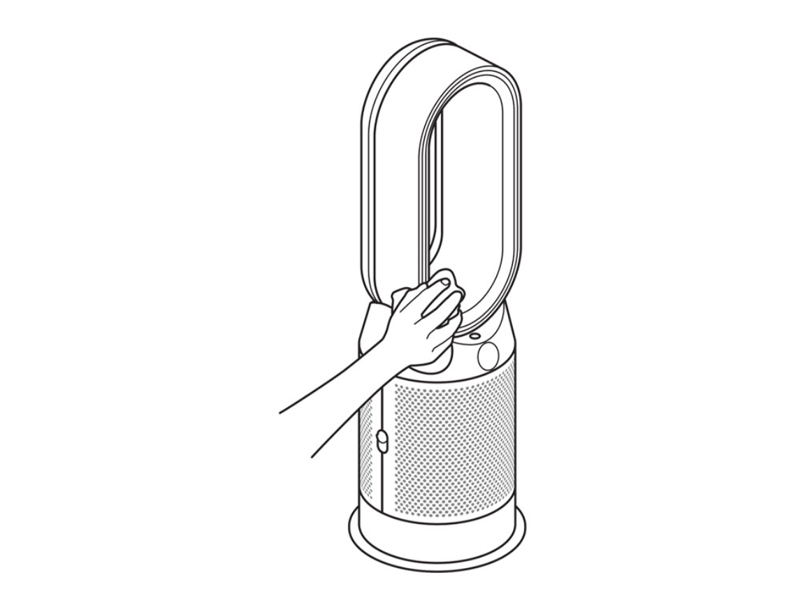 Support Dyson Pure Hot Cool Purifier Fan Heater Hp04 White Silver
