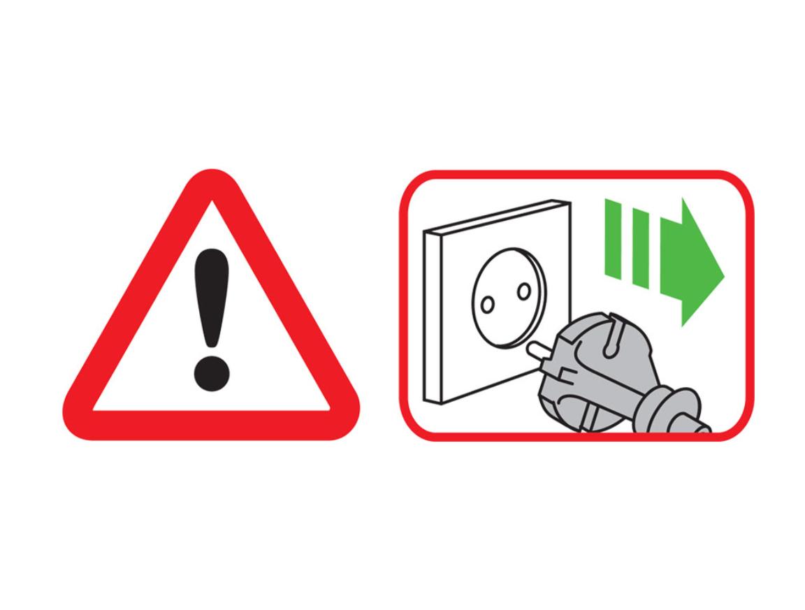 Dyson HP04 disassembly warning label