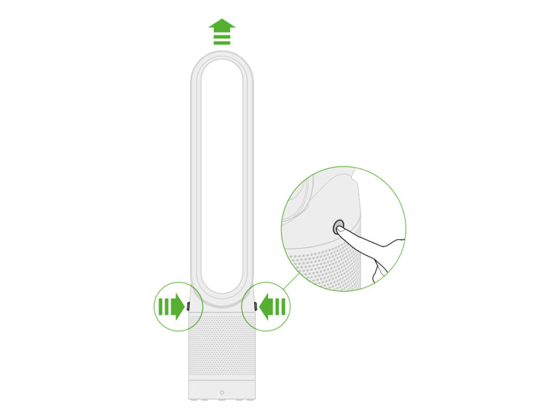 オンラインサポート ダイソン Dyson Pure Cool Link タワーファン ブルー