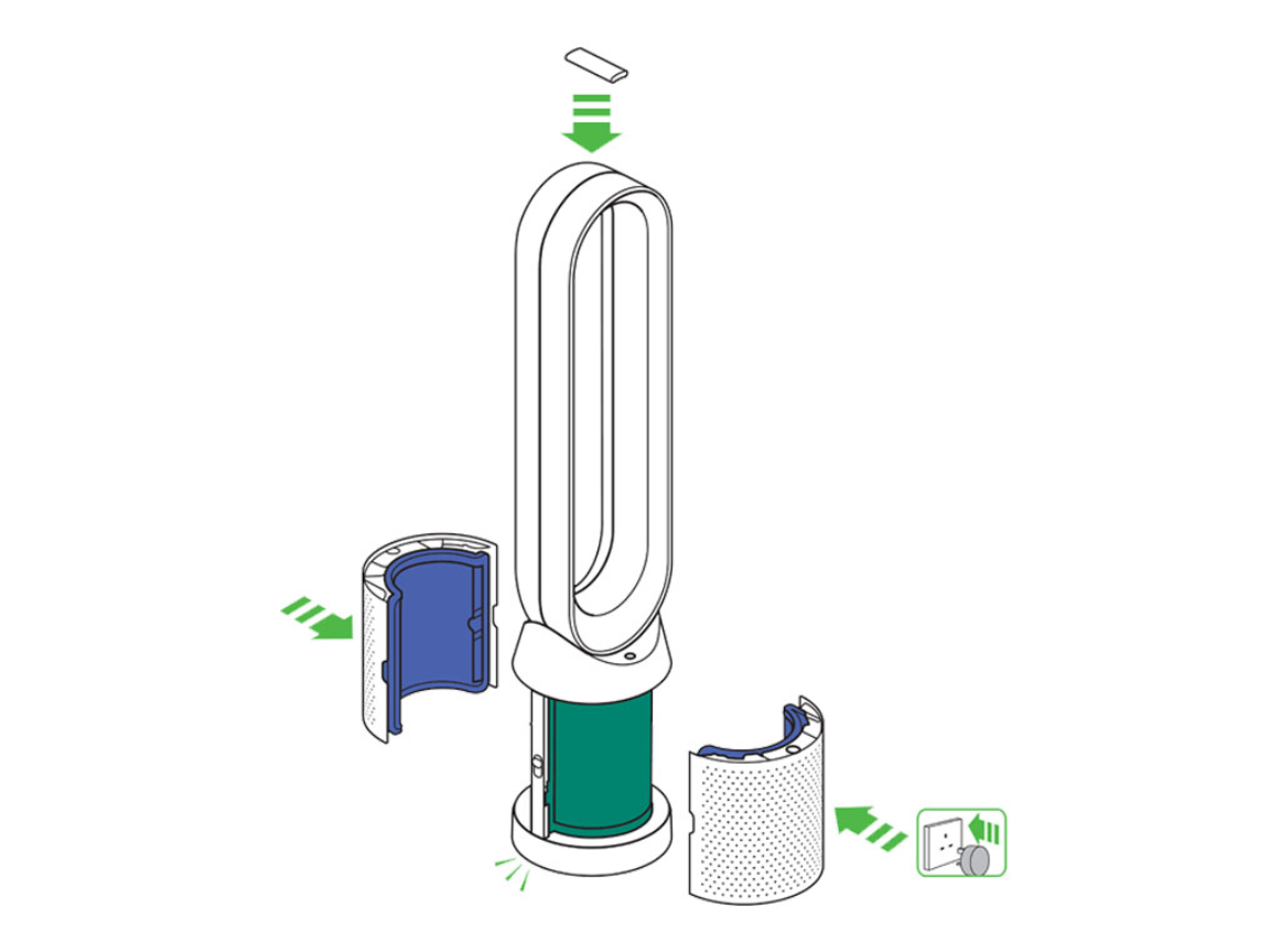 Dyson Pure Cool TP04 disassembly guide