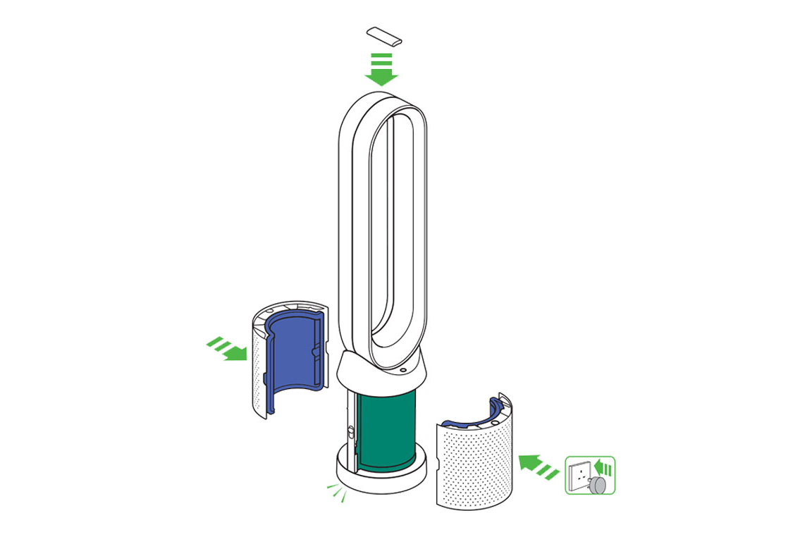 Dyson Pure Cool TP04 disassembly guide