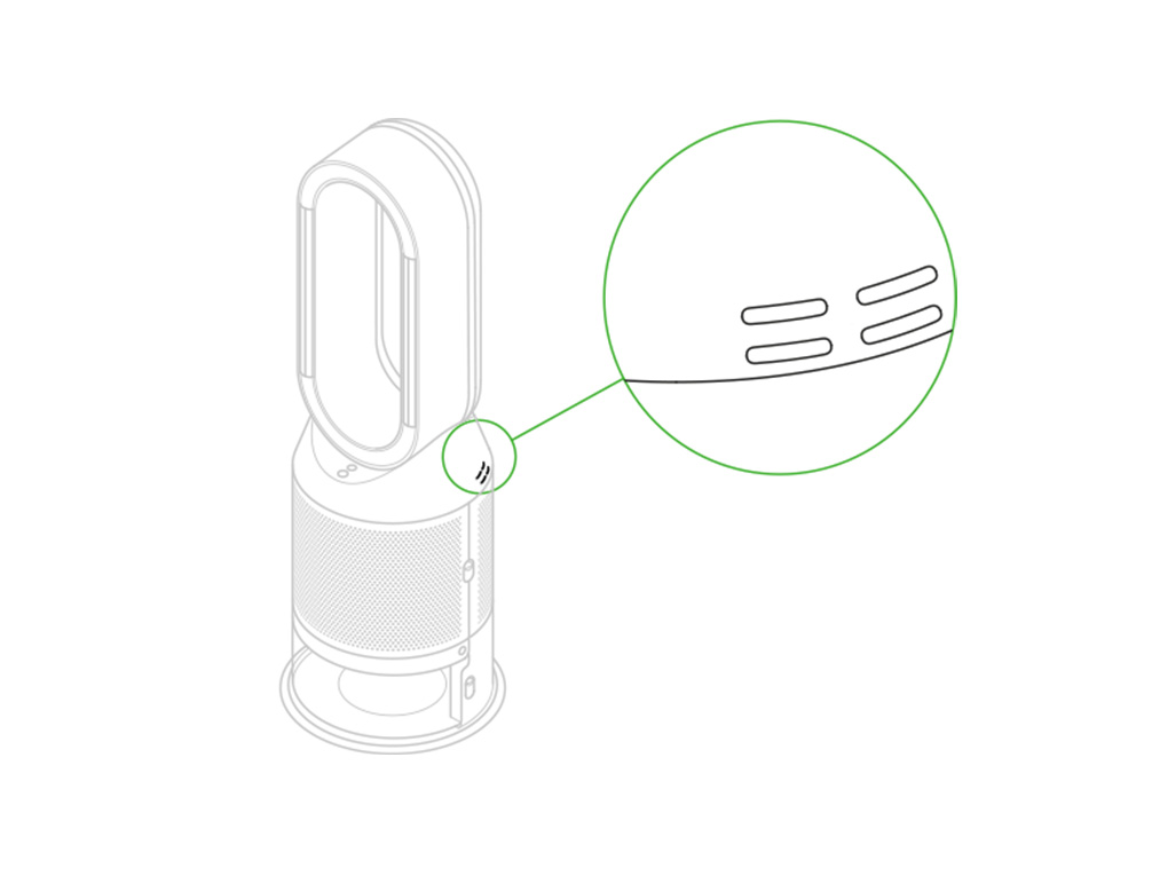 Dyson air purifier sensor location and cleaning