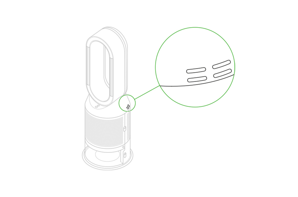 Dyson air purifier sensor location and cleaning