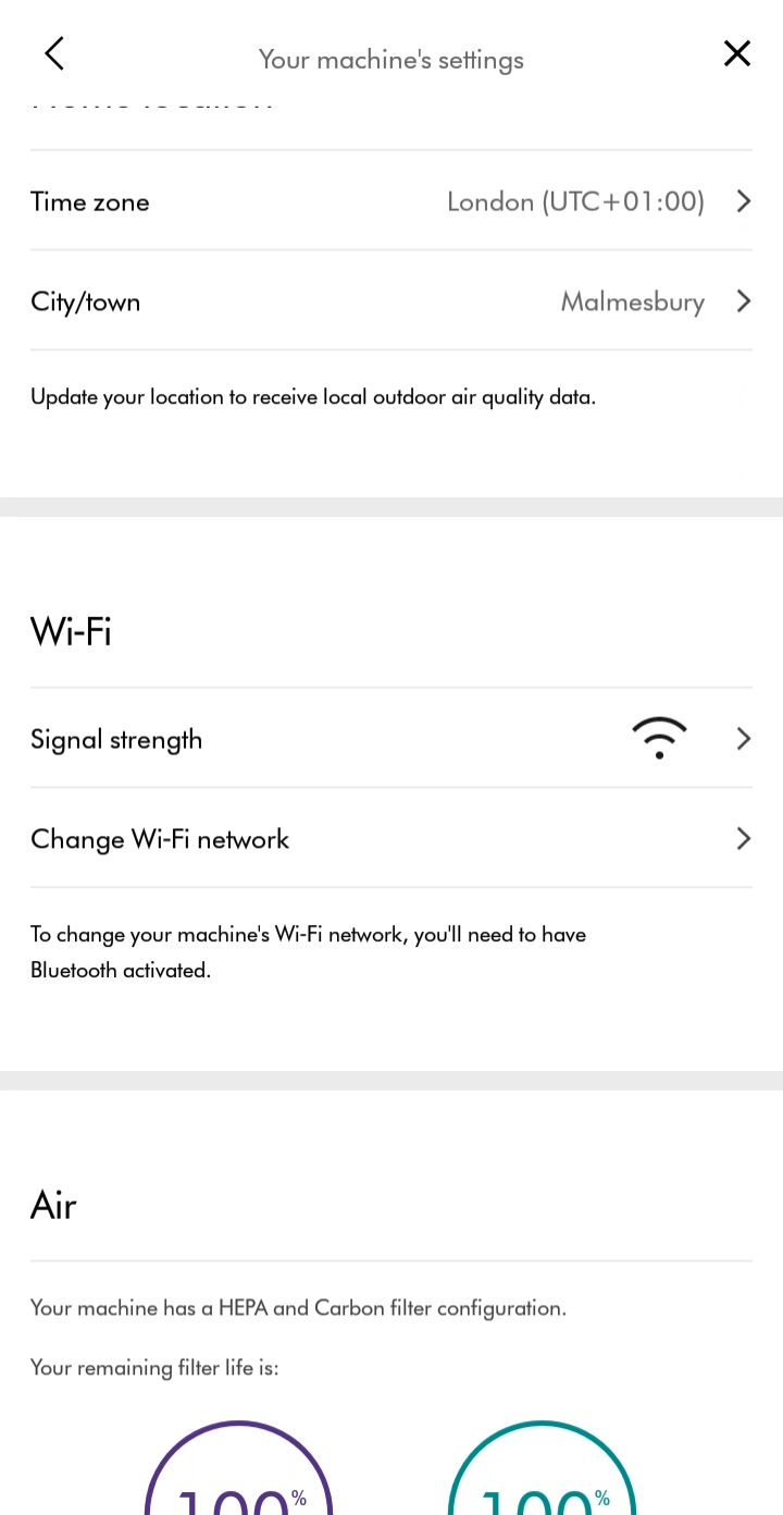 Dyson link change on sale wifi