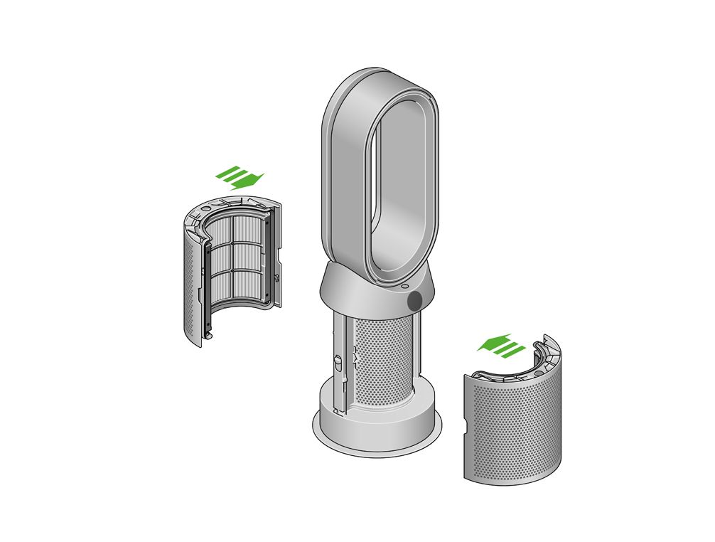 Dyson hp07 clearance filter