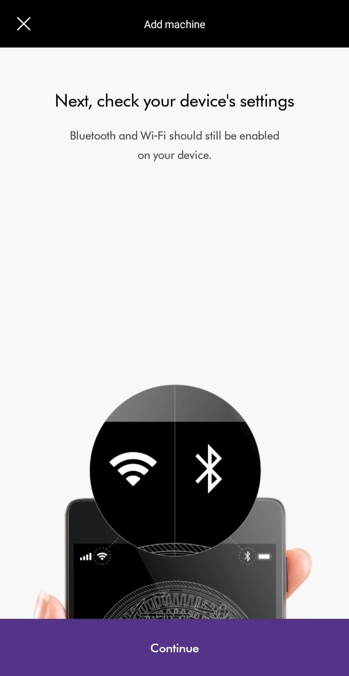 Setting up dyson online link app