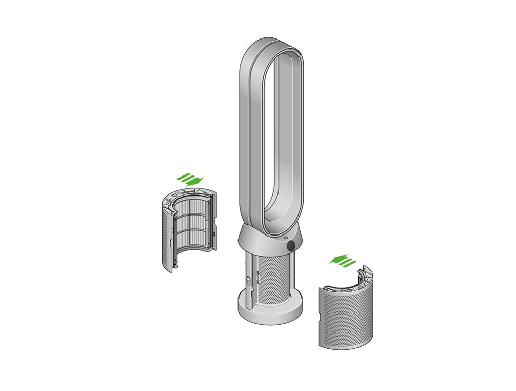How to clean the dyson fan filter discount