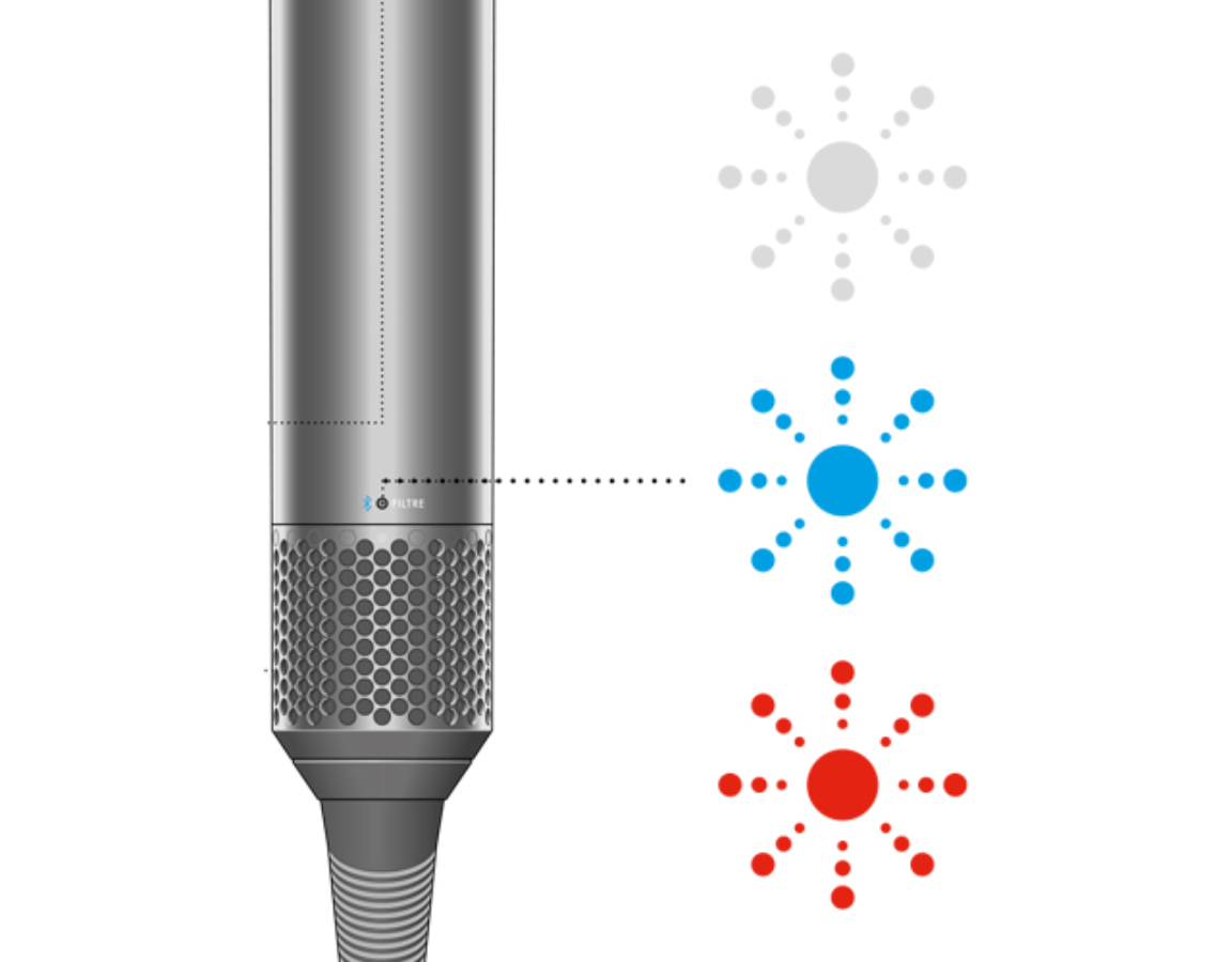 Dyson Airwrap flashing light pattern chart