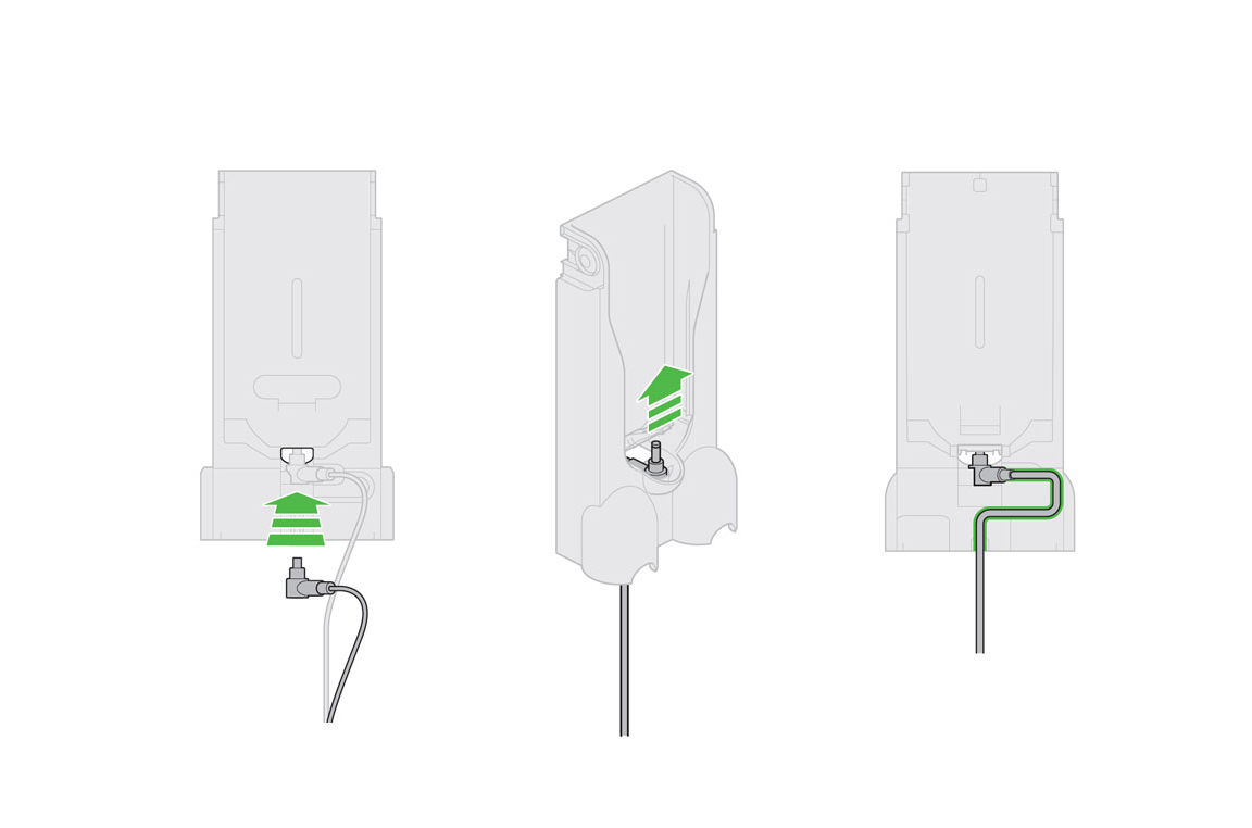 Dyson V11 charging dock setup diagram