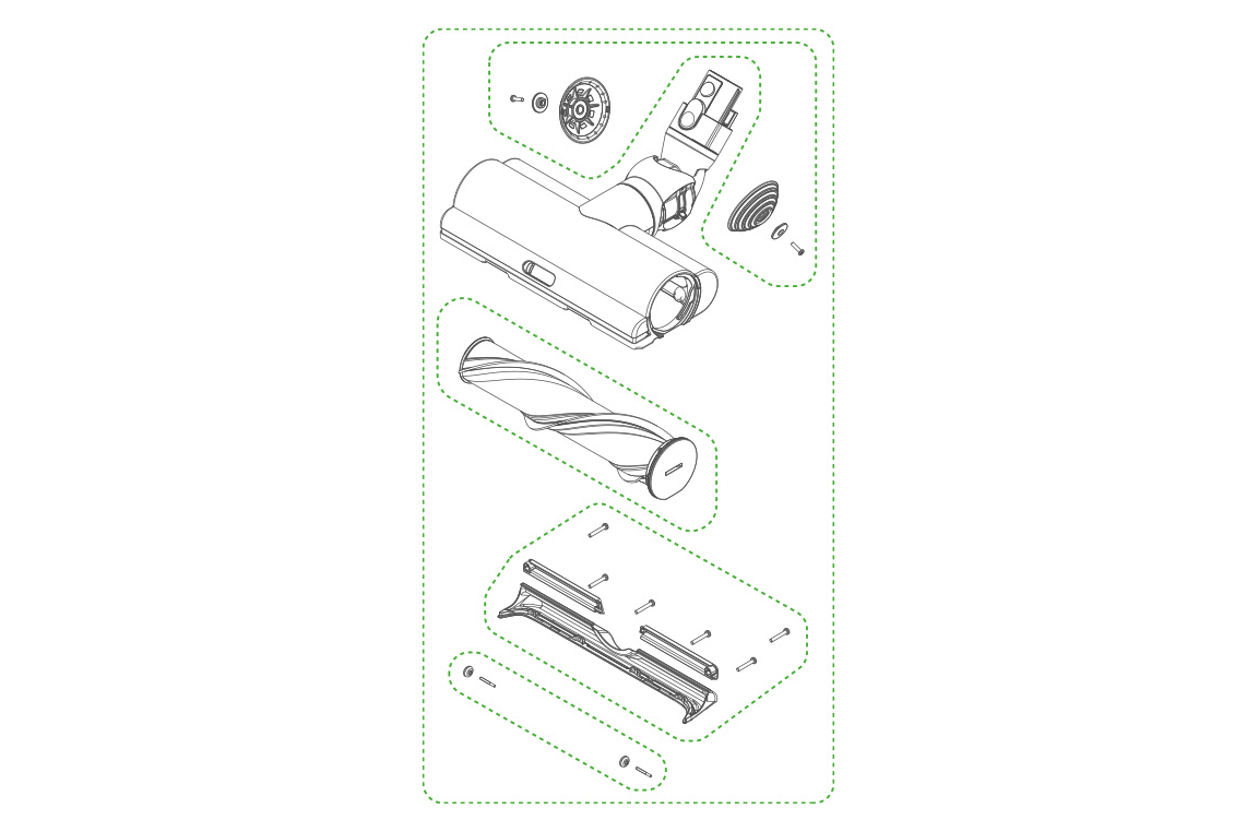 Dyson V15 turbo head service manual