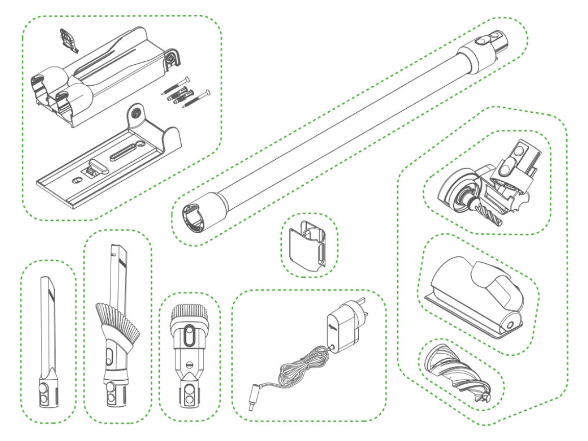 Dyson V15 wand retraction diagram