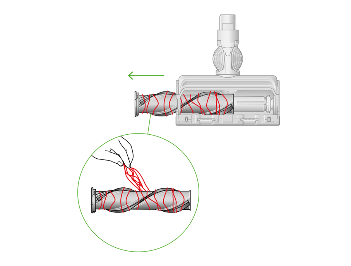 Dyson Gen5detect wand blockage diagram