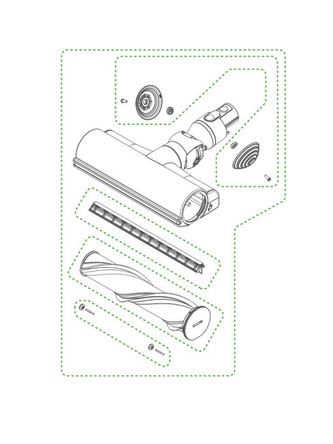 Dyson V10 motorhead connection test diagram
