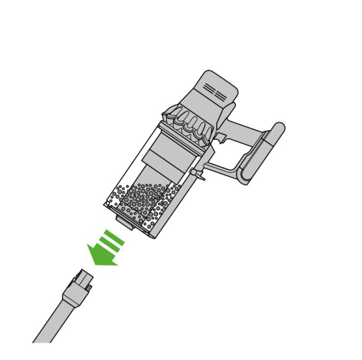 Dyson V11 vacuum wand release button cleaning steps