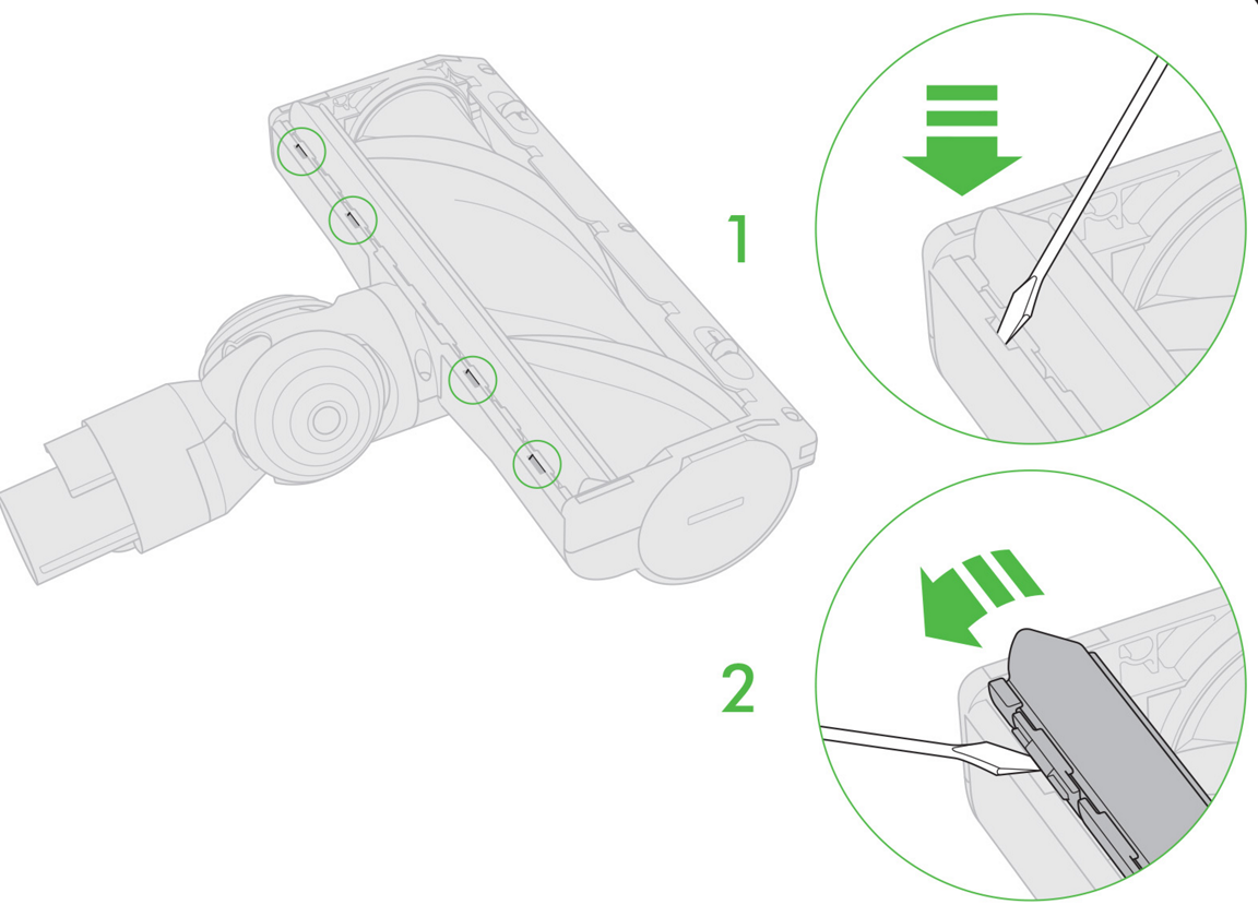Dyson V11 seal replacement location diagram