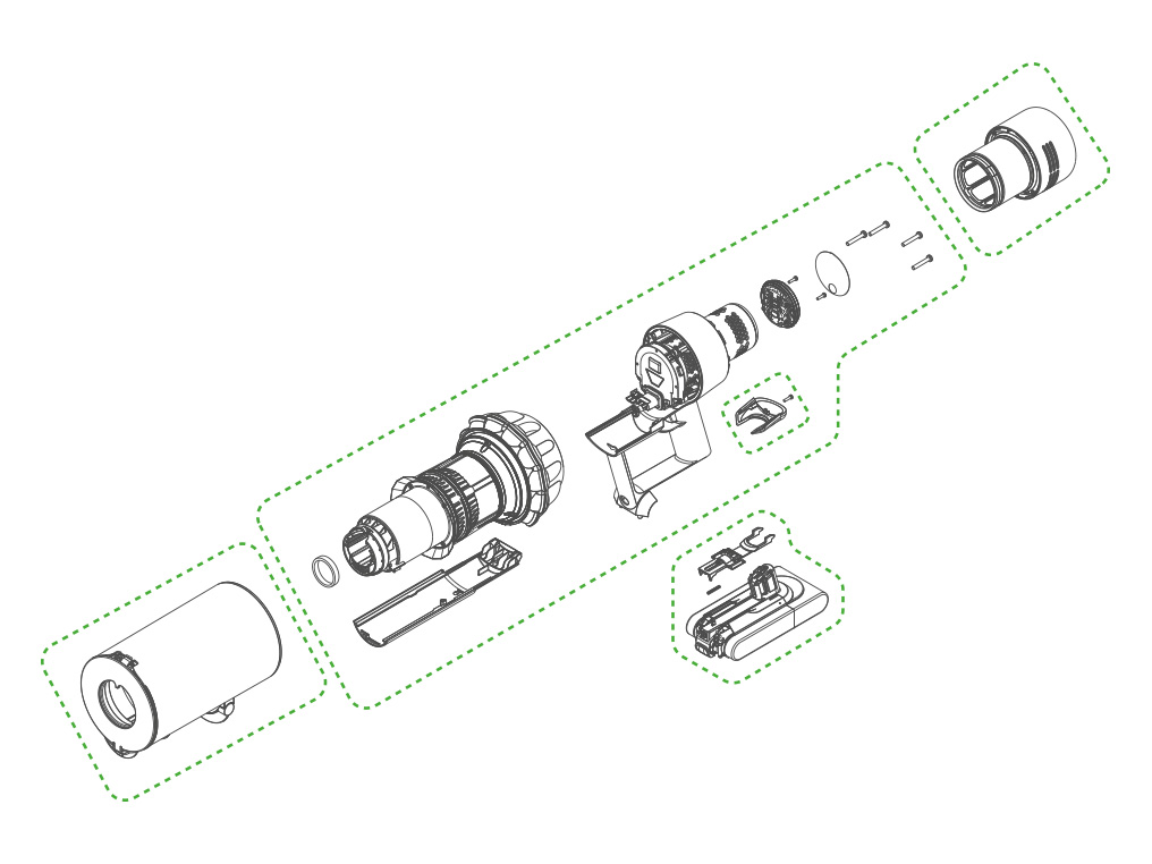Dyson Outsize D-shaft alignment diagram