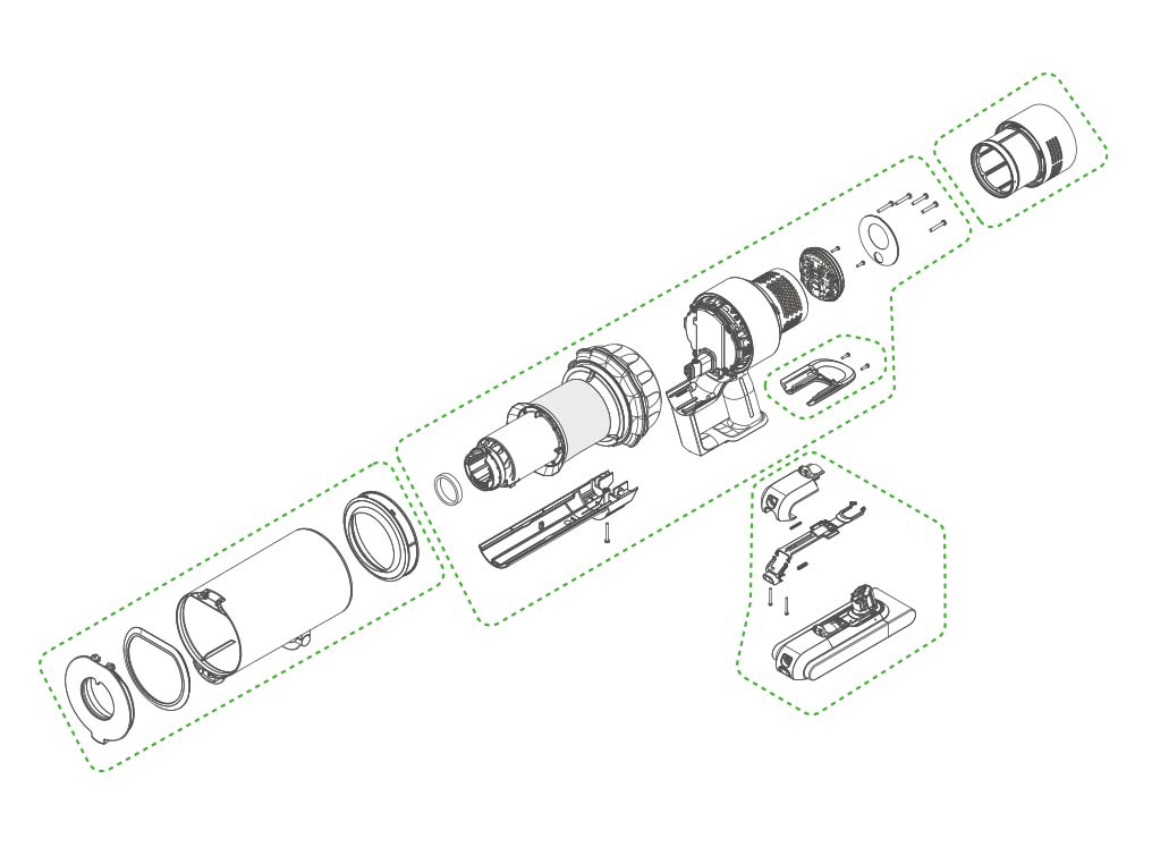 Dyson Gen5detect sensor locations diagram