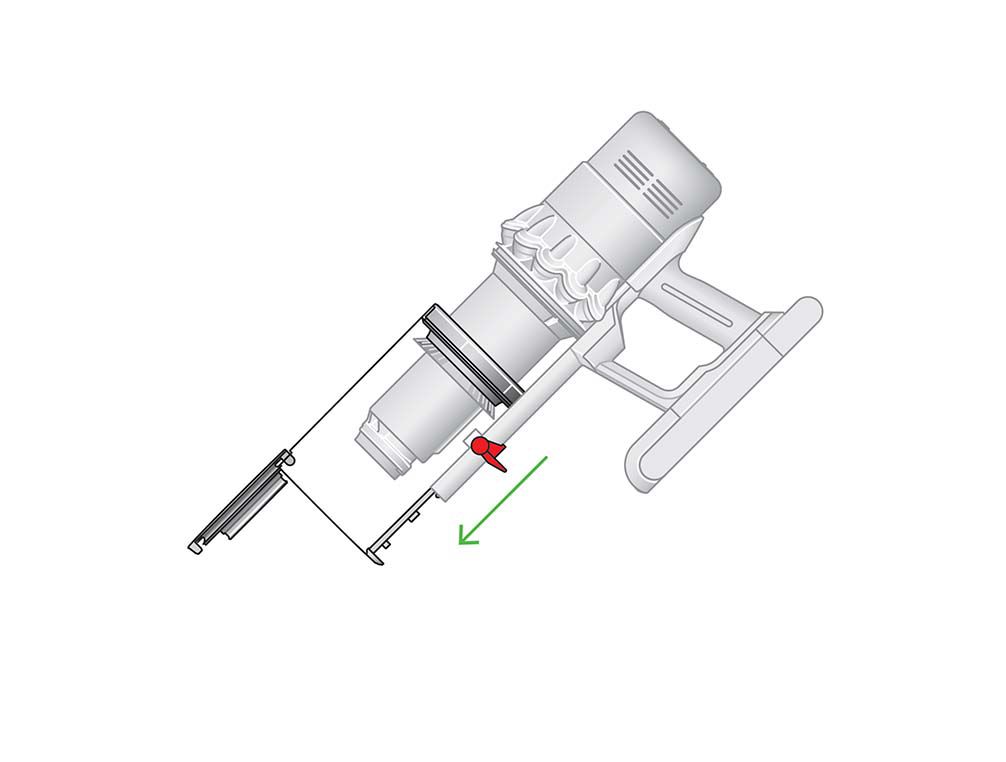 Dyson store filter light