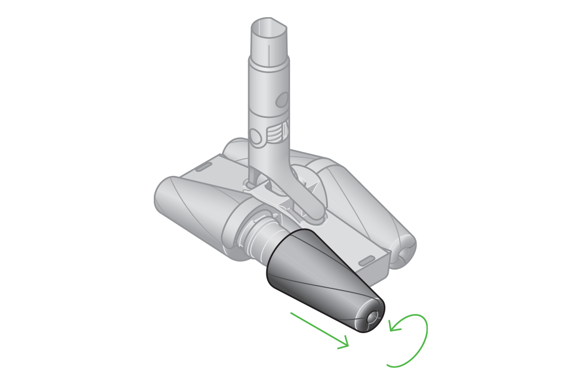 Support | Dyson PencilVac™ Fluffycones™ (Matte Black)