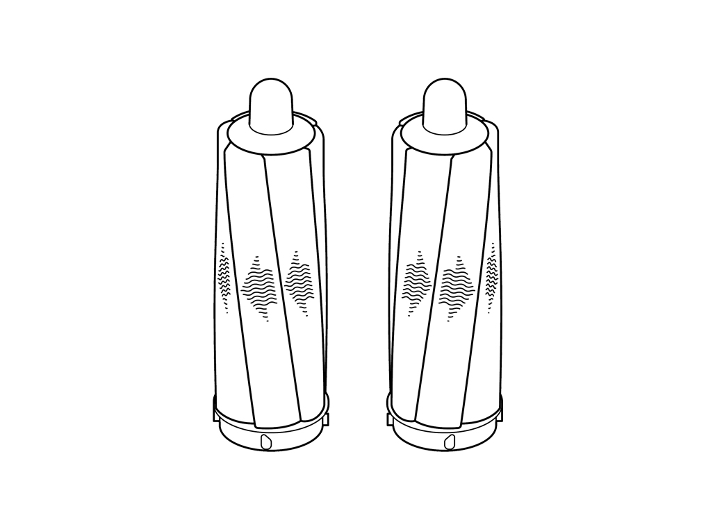 Embouts 40 mm du rouleau Airwrap.
