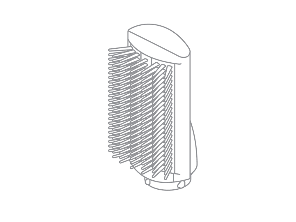 Embout de brosse de lissage dure du rouleau Dyson Airwrap.