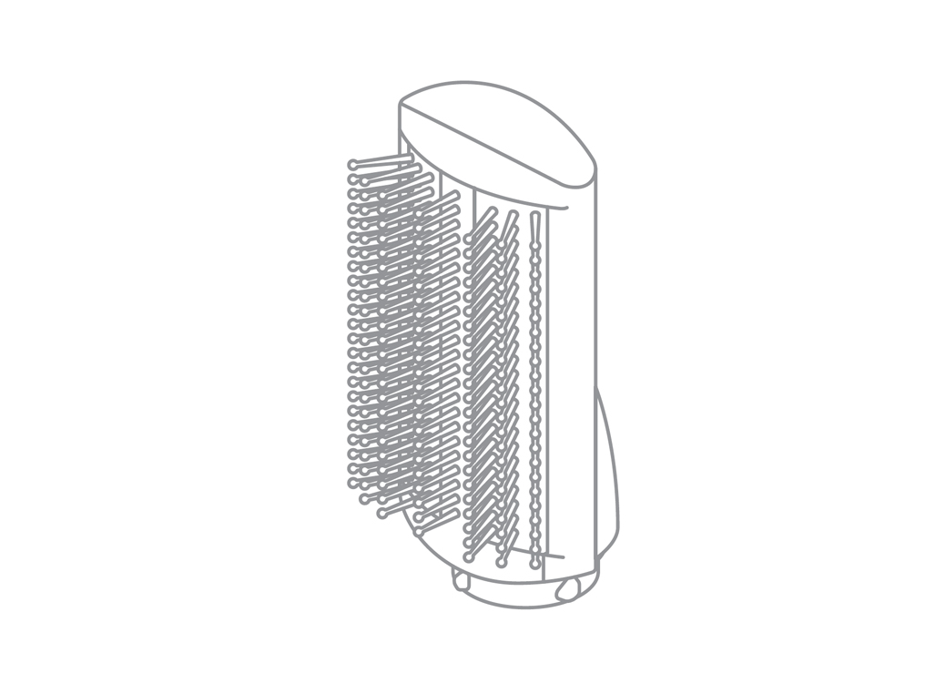 Embout de brosse de lissage douce du rouleau Dyson Airwrap Soft.