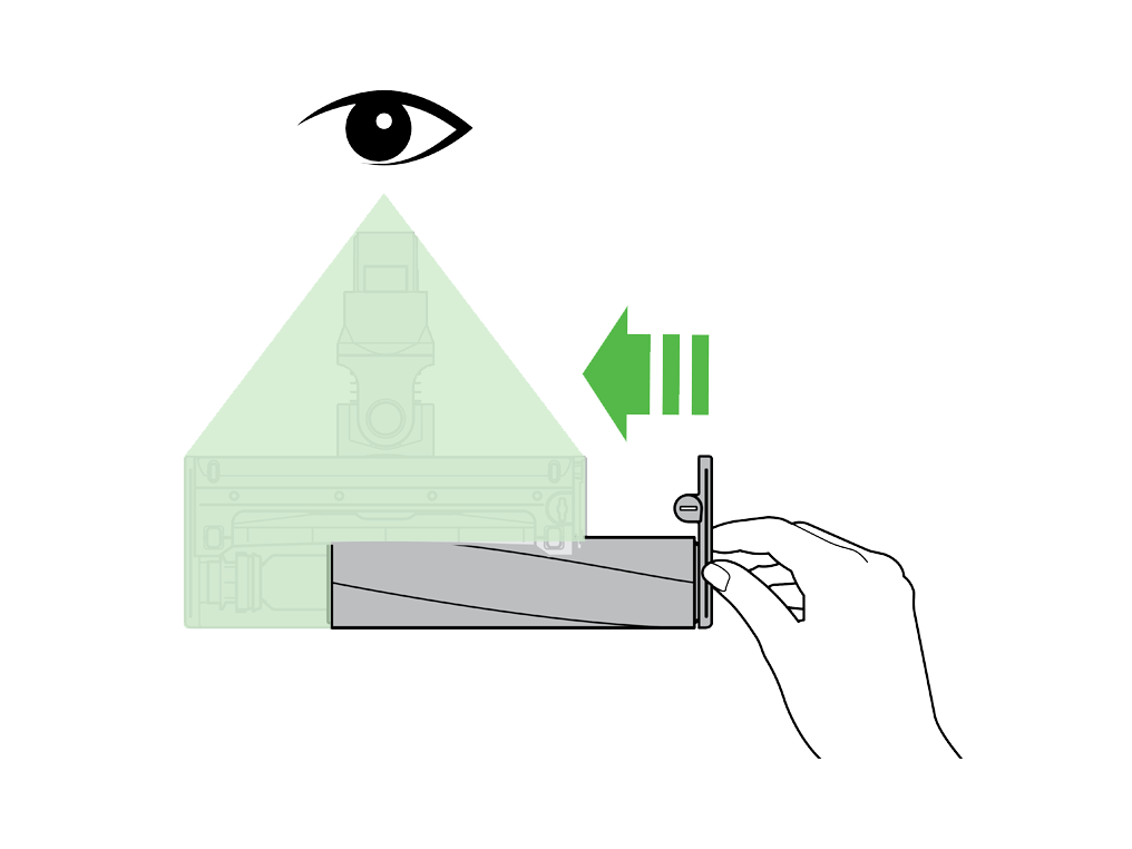 How to attach the brush bar to the cleaner head.