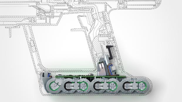Przekroj akumulatora Dyson