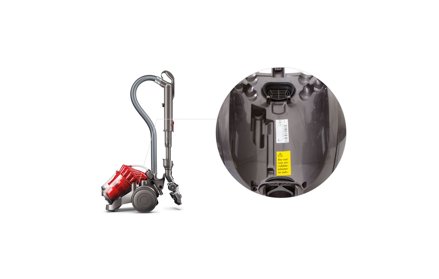 À l’arrière du collecteur transparent