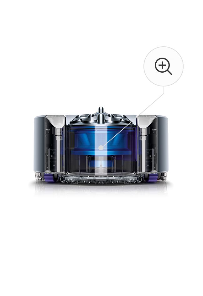 À l’arrière du collecteur transparent