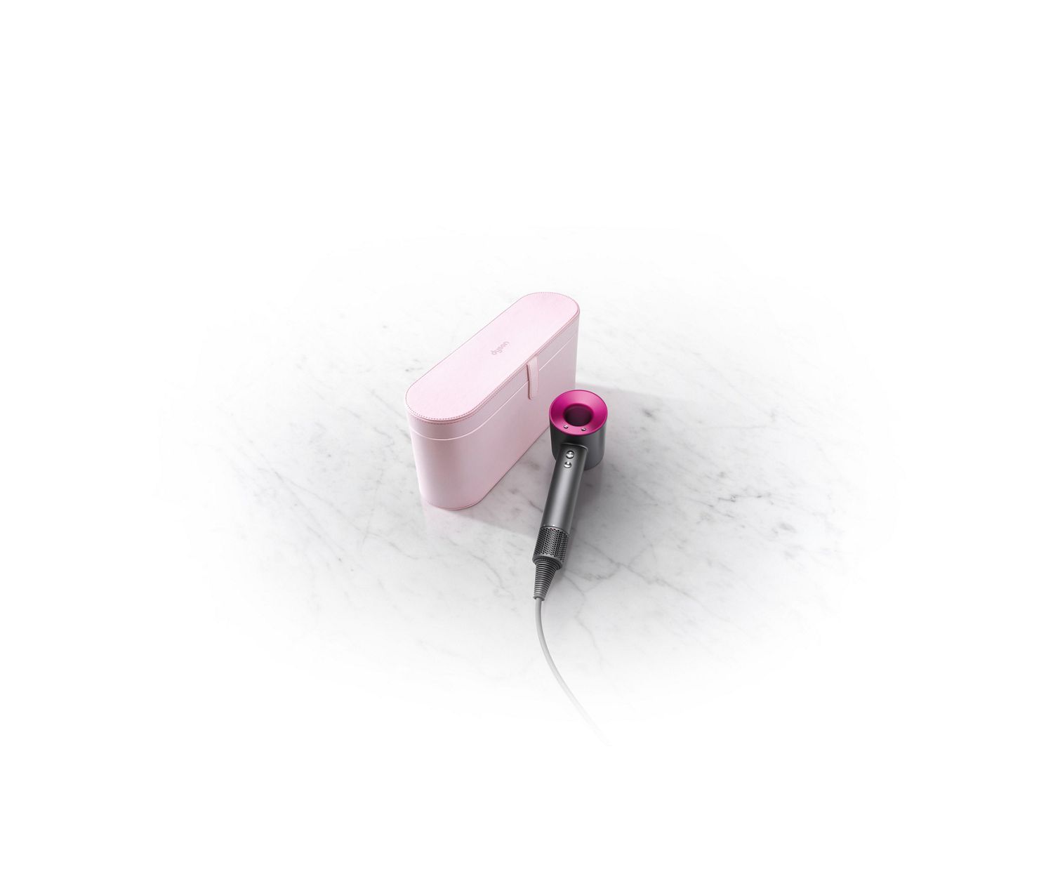 Dyson hair dryer pink sale