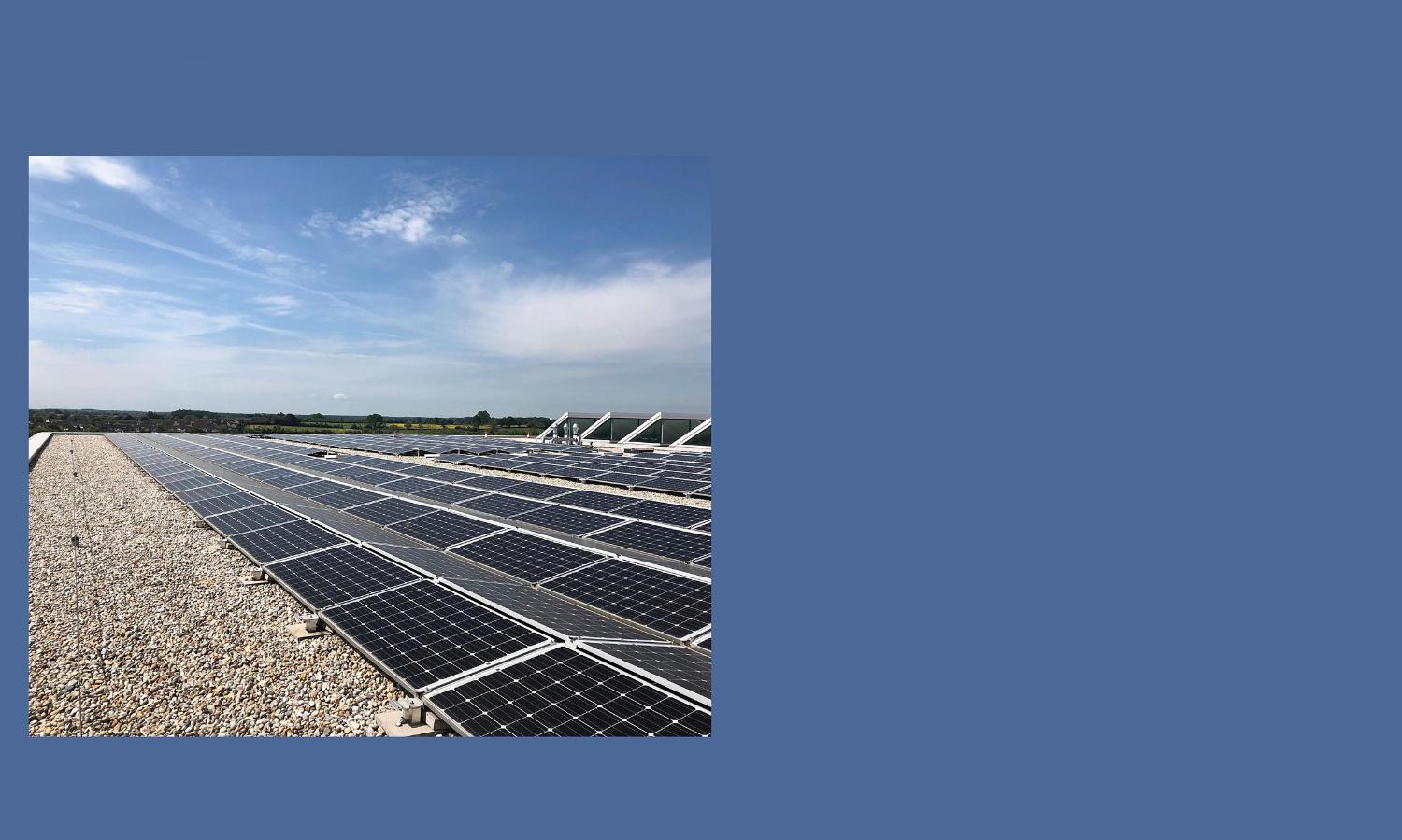 Energy-promoting solar panels.