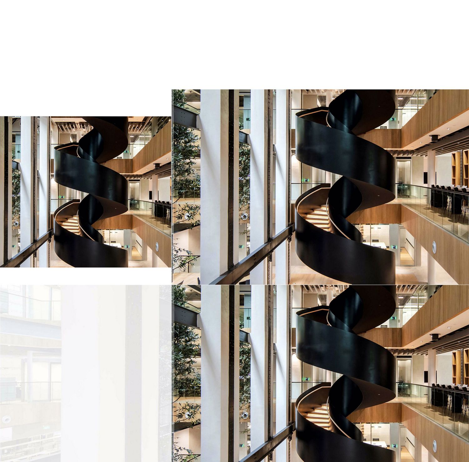 Spiral staircase inside St James Power Station. Spiral staircase inside St James Power Station.