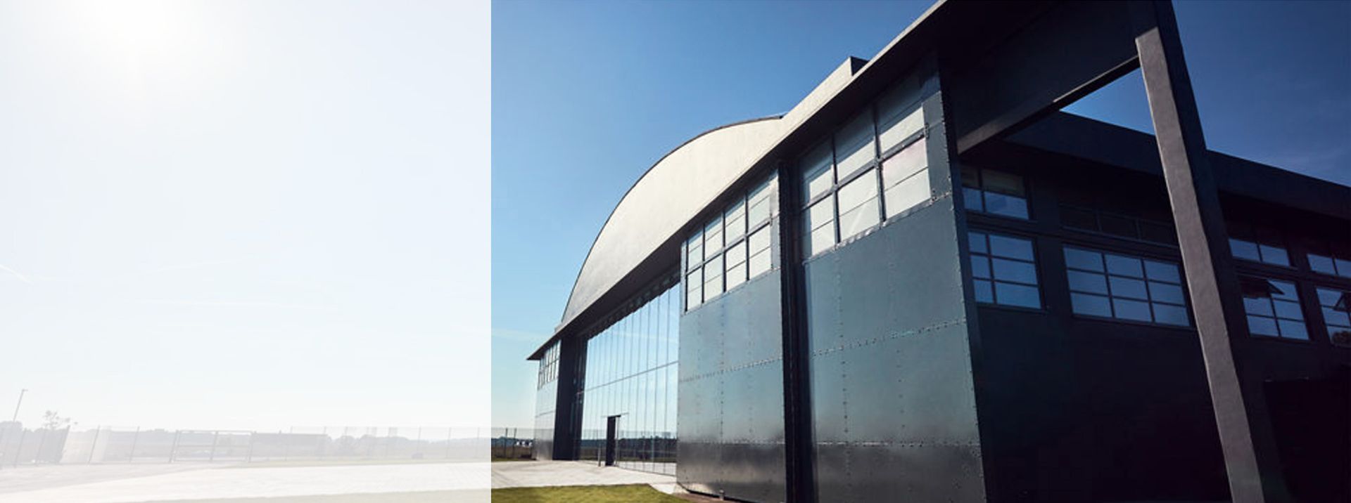 Hangar on the Hullavington campus.