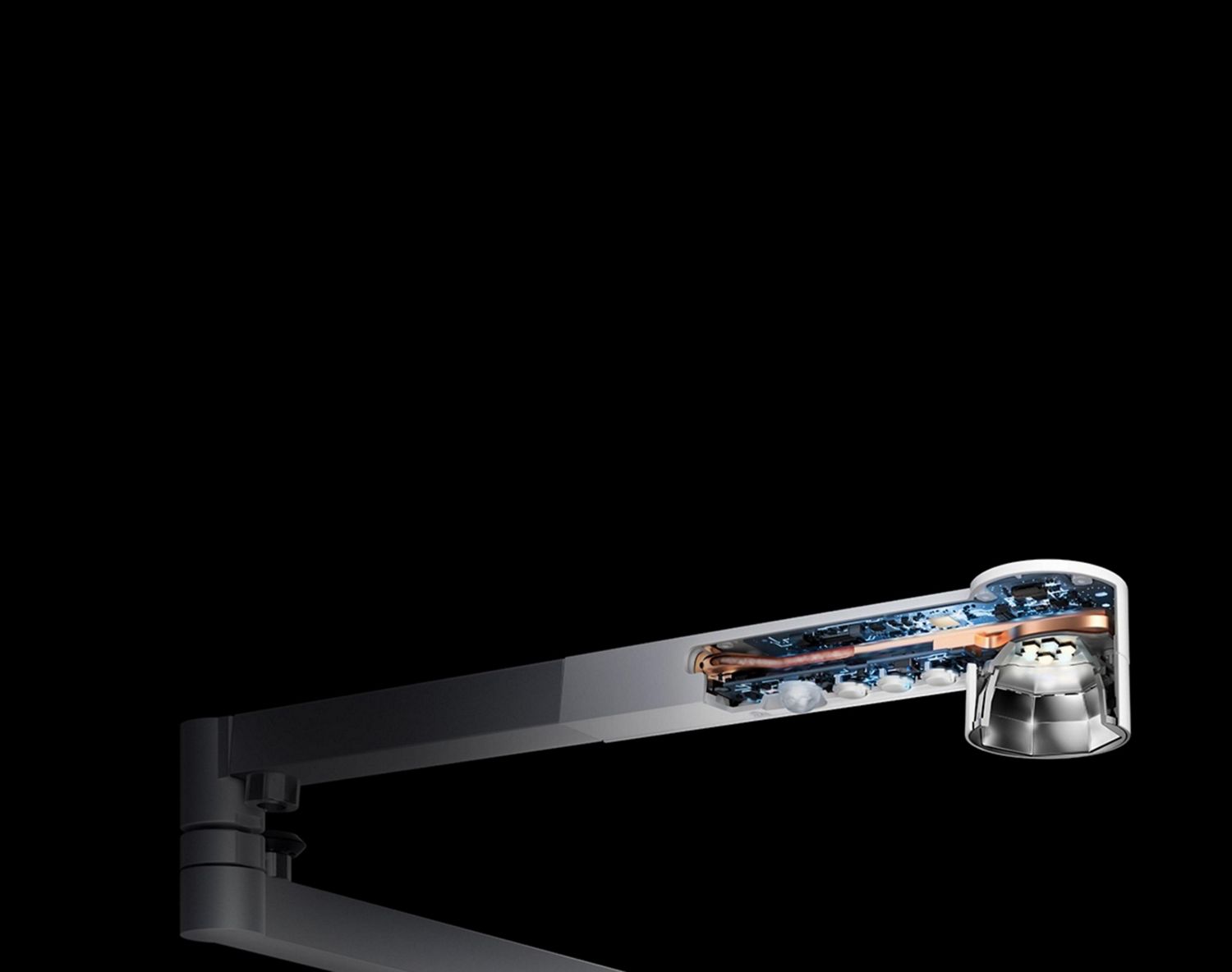 Technology inside a Dyson light. Technology inside a Dyson light.