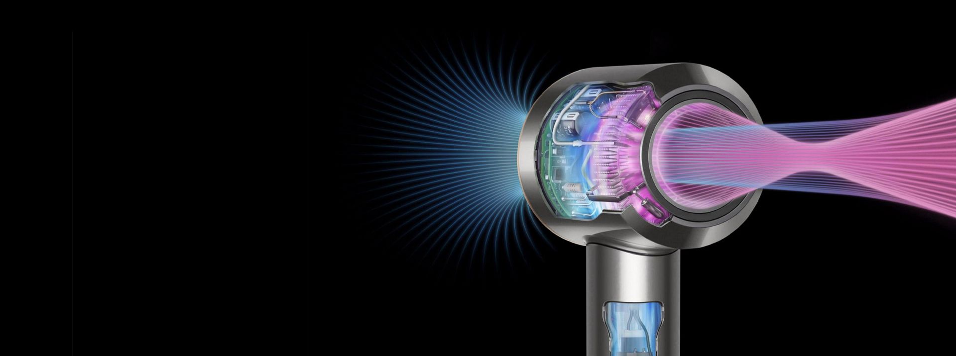 Technology within a Dyson Supersonic hair dryer.