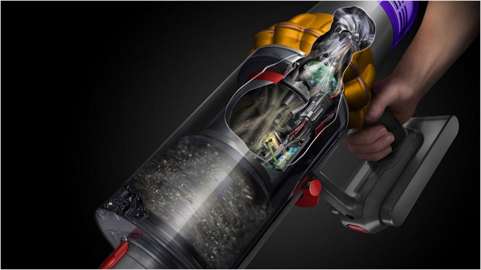 Technology within a Dyson cordless vacuum.